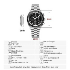 Men Silver Stainless Steel Strap Watch