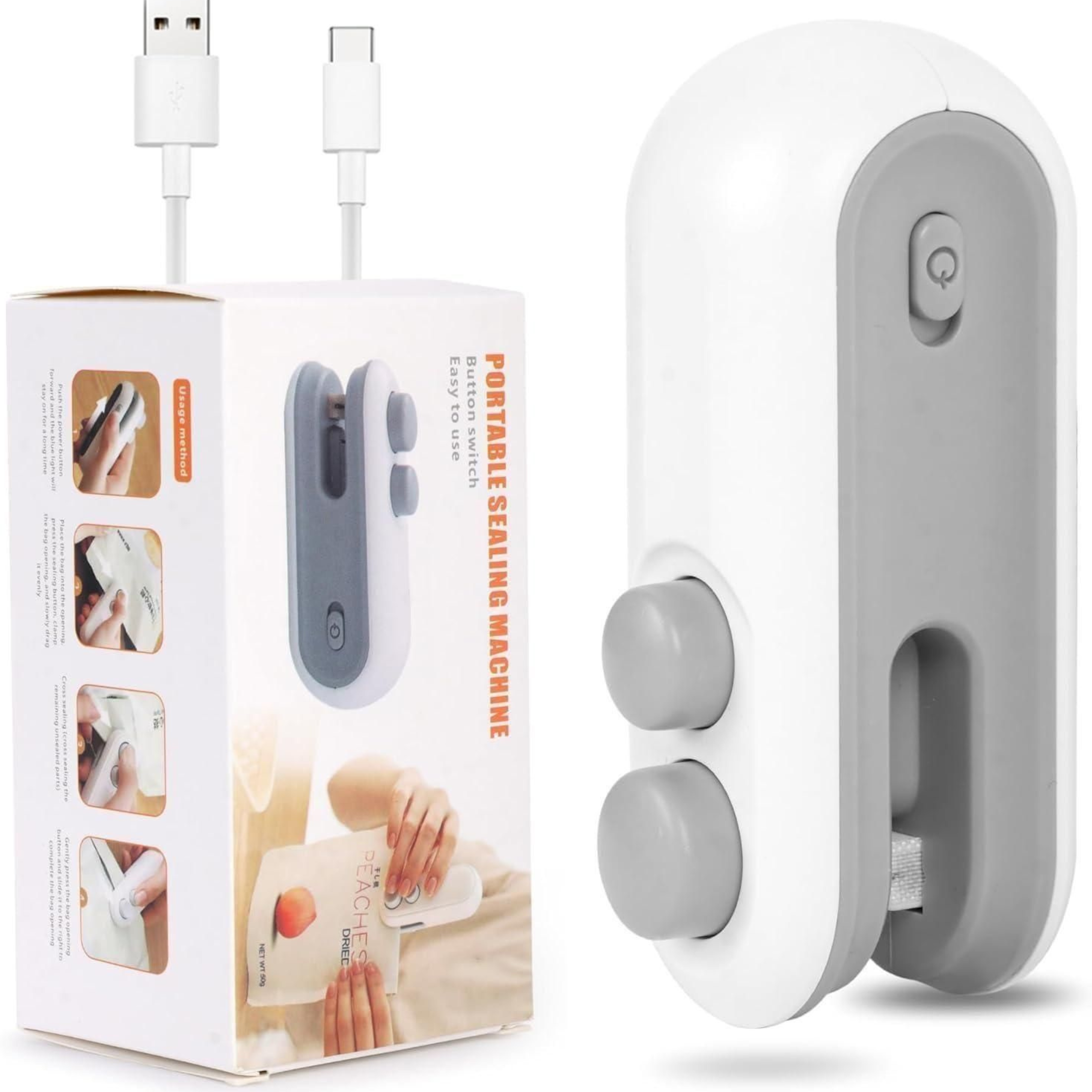 Portable Mini Sealing Machine 2 in 1 USB